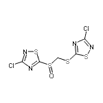 CAS#: 135379-15-6， 3-Chloro-5-({[(3-Chloro-1,2,4-Thiadiazol-5-Yl)Sulfanyl]Methyl}Sulfinyl)-1,2,4-Thiadiazole