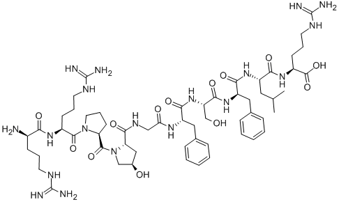 CAS#: 135701-67-6， D-Arginyl-L-Arginyl-L-Prolyl-(4R)-4-Hydroxy-L-Prolylglycyl-L-Phenylalanyl-L-Seryl-D-Phenylalanyl-L-Leucyl-L-Arginine
