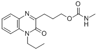 CAS#: 135779-82-7， 3-[3-[[(Methylamino)Carbonyl]Oxy]Propyl]-1-Propyl-2(1H)-Quinoxalinone
