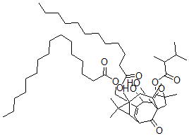 CAS#: 135928-39-1， 6,7-Epoxy-13-Hydroxyingenol-3-(2,3-Dimethylbutanoate)-13-Dodecanoate-20-Hexadecanoate