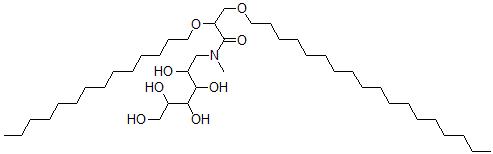CAS#: 135961-67-0， N-Methyl-3-Octadecoxy-N-(2,3,4,5,6-Pentahydroxyhexyl)-2-Tetradecoxypropanamide