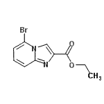 structure of CAS# 135995-46-9, Ethyl 5-Bromoimidazo[1,2-a]Pyridine-2-Carboxylate;