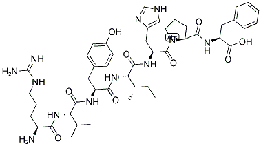 structure of CAS# 13602-53-4, 5-L-Isoleucine-2-8-Angiotensin Ii;(2S)-2-[[(2S)-1-[(2S)-2-[[(2S,3S)-2-[[(2S)-2-[[(2S)-2-[[(2S)-2-Amino-5-Guanidino-Pentanoyl]Amino]-3-Methyl-Butanoyl]Amino]-3-(4-Hydroxyphenyl)Propanoyl]Amino]-3-Methyl-Pentanoyl]Amino]-3-(3H-Imidazol-4-Yl)Propanoyl]Pyrrolidine-2-Carbonyl]Amino]-3-Phenyl-Propanoic Acid;(2S)-2-[[[(2S)-1-[(2S)-2-[[(2S,3S)-2-[[(2S)-2-[[(2S)-2-[[(2S)-2-Amino-5-Guanidino-1-Oxopentyl]Amino]-3-Methyl-1-Oxobutyl]Amino]-3-(4-Hydroxyphenyl)-1-Oxopropyl]Amino]-3-Methyl-1-Oxopentyl]Amino]-3-(3H-Imidazol-4-Yl)-1-Oxopropyl]-2-Pyrrolidinyl]-Oxomethyl]Amino]-3-Phenylpropanoic Acid;(2S)-2-[[(2S)-1-[(2S)-2-[[(2S,3S)-2-[[(2S)-2-[[(2S)-2-[[(2S)-2-Amino-5-Guanidino-Pentanoyl]Amino]-3-Methyl-Butanoyl]Amino]-3-(4-Hydroxyphenyl)Propanoyl]Amino]-3-Methyl-Pentanoyl]Amino]-3-(3H-Imidazol-4-Yl)Propanoyl]Pyrrolidine-2-Carbonyl]Amino]-3-Phenyl-Propionic Acid