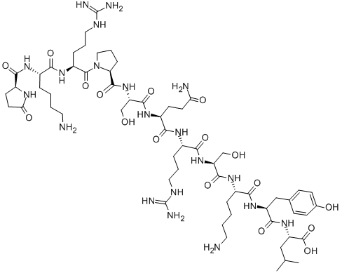 CAS 登录号：136132-68-8， 5-氧代-L-脯氨酰-L-赖氨酰-L-精氨酰-L-脯氨酰-L-丝氨酰-L-谷氨酰胺酰-L-精氨酰-L-丝氨酰-L-赖氨酰-L-酪氨酰-L-亮氨酸