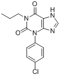 CAS 登录号:136145-07-8, 3-(4-氯苯基)-3,9-二氢-1-丙基-1H-嘌呤-2,6-二酮