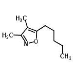 CAS#: 136150-25-9， 3,4-Dimethyl-5-Pentyl-1,2-Oxazole