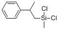 structure of CAS# 13617-28-2, (3-Phenylpropyl)Methyldichlorosilane;(2-Phenyl-2-Methylethyl)Methyldichlorosilane;Dichloromethyl(2-Phenylpropyl)Silane