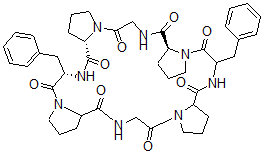 CAS#: 136314-94-8， Cyclo(glycyl-L-prolyl-L-phenylalanyl-L-prolylglycyl-L-prolyl-L-phenylalanyl-L-prolyl)