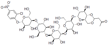 CAS#: 136345-76-1， 3-Ketobutylidene 2-chloro-4-nitrophenylmaltopentaoside
