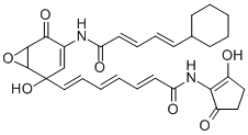CAS#: 136398-54-4， (2E,4E,6E)-7-[4-[[(2E,4E)-5-Cyclohexylpenta-2,4-Dienoyl]Amino]-2-Hydroxy-5-Oxo-7-Oxabicyclo[4.1.0]Hept-3-En-2-Yl]-N-(2-Hydroxy-5-Oxo-1-Cyclopentenyl)Hepta-2,4,6-Trienamide
