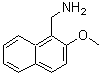 structure of CAS# 136402-93-2, 1-(2-Methoxy-1-Naphthyl)Methanamine;(2-methoxy-1-naphthyl)methylamine;(2-methoxynaphthalen-1-yl)methanamine;(2-methoxynaphthyl)methylamine