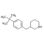 CAS#: 136421-92-6， 3-[4-(2-Methyl-2-Propanyl)Benzyl]Piperidine