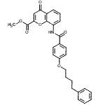 CAS#: 136450-09-4， Methyl 4-Oxo-8-{[4-(4-Phenylbutoxy)Benzoyl]Amino}-4H-Chromene-2-Carboxylate