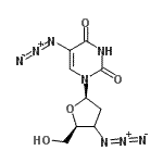 CAS#: 136466-27-8， 5-Azido-1-[(3xi)-3-Azido-2,3-Dideoxy-beta-D-Glycero-Pentofuranosyl]-2,4(1H,3H)-Pyrimidinedione