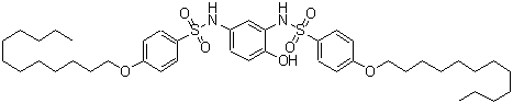 CAS#: 136582-09-7， N,N'-(4-Hydroxy-1,3-Phenylene)Bis[4-(Dodecyloxy)Benzenesulfonamide]