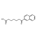 structure of CAS# 13672-52-1, 7-(2-Naphthyl)-7-Oxoheptanoic Acid;7-(2-Naphthyl)-7-oxoheptanoic acid