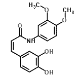 CAS#: 136944-22-4， (2Z)-3-(3,4-Dihydroxyphenyl)-N-(3,4-Dimethoxyphenyl)Acrylamide