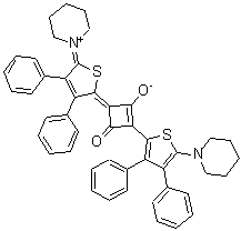 CAS#: 137020-24-7， (4E)-4-[3,4-Diphenyl-5-(1-Piperidiniumylidene)-2(5H)-Thiophenylidene]-2-[3,4-Diphenyl-5-(1-Piperidinyl)-2-Thienyl]-3-Oxo-1-Cyclobuten-1-Olate