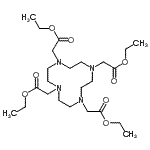structure of CAS# 137076-50-7, Tetraethyl 2,2',2'',2'''-(1,4,7,10-Tetraazacyclododecane-1,4,7,10-Tetrayl)Tetraacetate;1,4,7,10-<wbr>Tetrakis(<wbr>ethoxycar<wbr>bonylmeth<wbr>yl)-1,4,7<wbr>,10-tetra<wbr>azacyclod<wbr>odecane;Cyclen-N,N',N