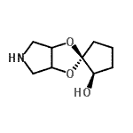 CAS#: 137157-11-0， (2R)-Tetrahydro-3A'h-Spiro[Cyclopentane-1,2'-[1,3]Dioxolo[4,5-c]Pyrrol]-2-Ol
