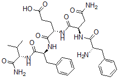 CAS#: 137182-25-3， L-Phenylalanyl-D-asparaginyl-L-a-glutamyl-L-phenylalanyl-L-Valinamide