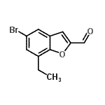 CAS#: 137206-73-6， 5-Bromo-7-Ethyl-1-Benzofuran-2-Carbaldehyde