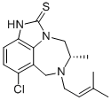 CAS#: 137332-54-8， (+)-(S)-4,5,6,7-Tetrahydro-8-Chloro-5-Methyl-6-(3-Methyl-2-Butenyl)Imidazo[4,5,1-jk][1,4]Benzodiazepine-2-(1H)-Thione