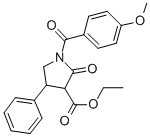 CAS#: 137427-81-7， 1-(4-Methoxybenzoyl)-2-Oxo-4-Phenyl-3-Pyrrolidinecarboxylicacid Ethyl Ester