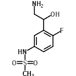 CAS 登录号：137431-02-8， N-[3-(2-氨基-1-羟基乙基)-4-氟苯基]甲烷磺酰胺