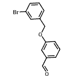 结构式 CAS# 137489-76-0, 3-[(3-溴苄基)氧基]苯甲醛