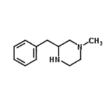 structure of CAS# 137539-25-4, 3-Benzyl-1-Methylpiperazine;3-benzyl-1-methylpiperazine;3-Benzyl-1-methyl-piperazine