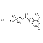 CAS#: 137740-36-4， 2-{[2-(5-Bromo-7-Ethyl-1-Benzofuran-2-Yl)-2-Hydroxyethyl]Amino}-2-Methylpropyl Hydrochloride (1:1)