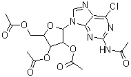 CAS#: 137896-02-7， N-Acetyl-6-Chloro-9-(2,3,5-Tri-O-Acetylpentofuranosyl)-9H-Purin-2-Amine