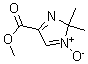 structure of CAS# 138000-94-9, 2,2-Dimethyl-2H-Imidazole-4-Carboxylicacid Methyl Ester 1-Oxide;Methyl 2,2-Dimethyl-1-Oxido-Imidazol-1-Ium-4-Carboxylate;2,2-Dimethyl-1-Oxido-4-Imidazol-1-Iumcarboxylic Acid Methyl Ester;2,2-Dimethyl-1-Oxido-Imidazol-1-Ium-4-Carboxylic Acid Methyl Ester