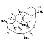 CAS#: 138008-05-6， (3beta,5xi,7alpha,12beta,16beta,17xi,23S,25R)-3,7,12,23-Tetrahydroxy-26,29-Epoxy-16,23-Cyclolanost-8-Ene-11,15,26-Trione