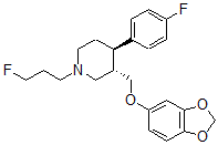 CAS#: 138135-14-5， (3S,4R)-3-(1,3-Benzodioxol-5-Yloxymethyl)-4-(4-Fluorophenyl)-1-(3-Fluoropropyl)Piperidine