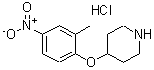 CAS#: 138227-67-5， 4-(2-Methyl-4-Nitrophenoxy)Piperidine Hydrochloride (1:1)