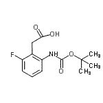 CAS#: 138343-92-7， [2-Fluoro-6-({[(2-Methyl-2-Propanyl)Oxy]Carbonyl}Amino)Phenyl]Acetic Acid