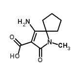 CAS#: 138377-78-3， 4-Amino-1-Methyl-2-Oxo-1-Azaspiro[4.4]Non-3-Ene-3-Carboxylic Acid