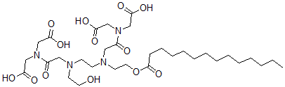 CAS#: 138420-02-7， 2-[[2-[2-[[2-(Bis(Carboxymethyl)Amino)-2-Oxoethyl]-(2-Hydroxyethyl)Amino]Ethyl-(2-Tetradecanoyloxyethyl)Amino]Acetyl]-(Carboxymethyl)Amino]Acetic Acid