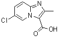 structure of CAS# 138642-96-3, 6-Chloro-2-Methylimidazo[1,2-a]Pyridine-3-Carboxylic Acid;3-Carboxy-6-chloro-2-methylimidazo[1,2-a]pyridine;6-chloro-<wbr>2-methyl-<wbr>4-hydroim<wbr>idazo[1,2<wbr>-a]pyridi<wbr>ne-3-carb<wbr>oxylic ac<wbr>id;6-chloro-2-methylimidazo[1,2-a]pyridine-3-carboxylic acid