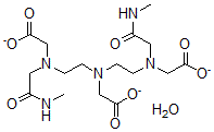 CAS#: 138721-73-0， 2-[Bis[2-[(2-Methylamino-2-Oxoethyl)-(2-Oxido-2-Oxoethyl)Amino]Ethyl]Amino]Acetate Hydrate