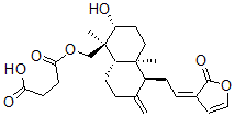 CAS#: 138898-72-3， 4-[[(1R,2R,4aS,5S,8aS)-2-Hydroxy-1,4a-Dimethyl-6-Methylidene-5-[(2E)-2-(2-Oxofuran-3-Ylidene)Ethyl]-3,4,5,7,8,8a-Hexahydro-2H-Naphthalen-1-Yl]Methoxy]-4-Oxobutanoic Acid