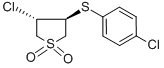 CAS#: 13894-16-1， trans-3-Chloro-4-[(p-Chlorophenyl)Thio]Tetrahydro-Thiophene 1,1-Dioxide