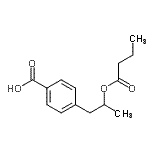 CAS#: 138948-88-6， 4-[2-(Butyryloxy)Propyl]Benzoic Acid