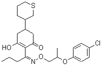 CAS#: 139001-49-3， 2-{N-[2-(4-Chlorophenoxy)propoxy]butanimidoyl}-3-hydroxy-5-(tetrahydro-2H-thiopyran-3-yl)-2-cyclohexen-1-one