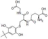 CAS#: 139035-70-4， (2S)-2-Amino-5-[[(2R)-3-(4-Tert-Butyl-2,5-Dihydroxyphenyl)Sulfanyl-1-(Carboxymethylamino)-1-Oxopropan-2-Yl]Amino]-5-Oxopentanoic Acid