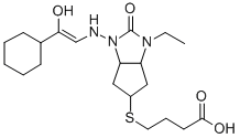 CAS#: 139147-26-5， 4-[[3-[(2-Cyclohexyl-2-Hydroxyethylidene)Amino]-1-Ethyl-2-Oxo-4,5,6,6a-Tetrahydro-3aH-Cyclopenta[d]Imidazol-5-Yl]Sulfanyl]Butanoic Acid