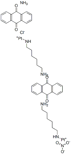 CAS#: 139164-39-9， (1-((6-aminohexyl)amino)-9,10-anthracenedione)diamminechloro-Platinum nitrate