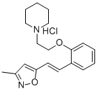 CAS#: 139193-88-7， 1-[2-[2-[(E)-2-(3-Methyl-1,2-Oxazol-5-Yl)Ethenyl]Phenyl]Ethyl]Piperidine Hydrochloride